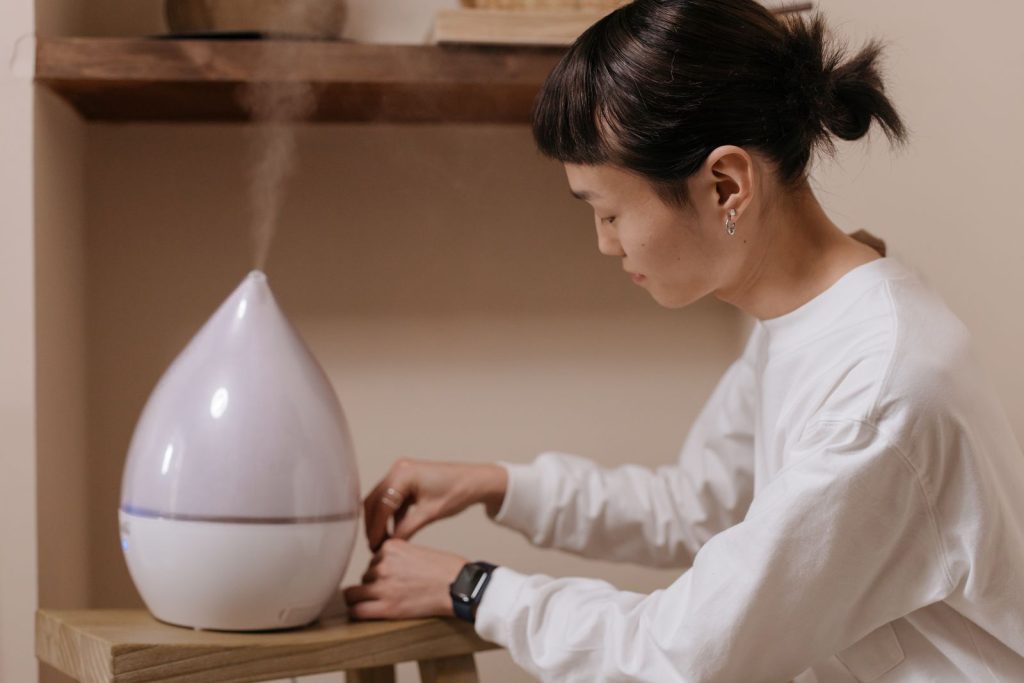 Reglage dun humidificateur dans une piece