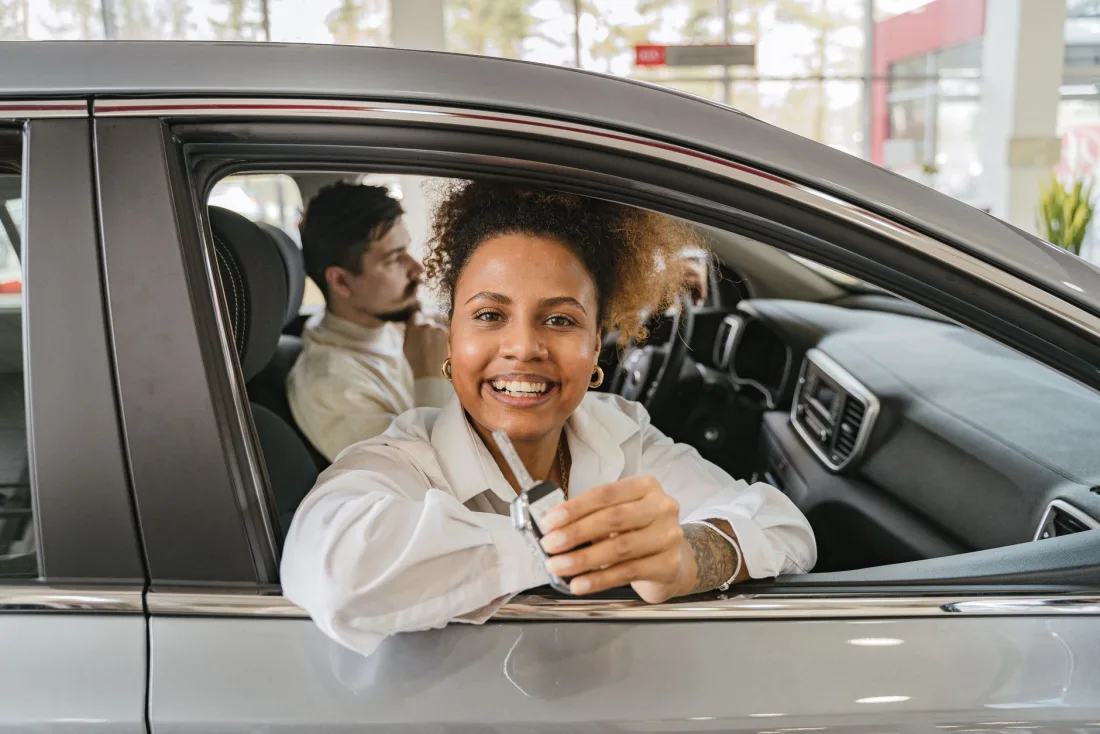 La remise des cles d une voiture de location
